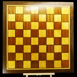 20&quot; Chessboard from Walnut, Mahogany and Maple