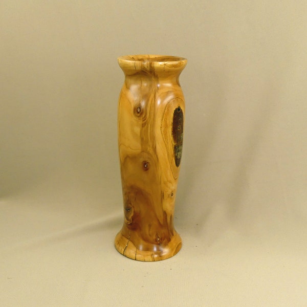 9 1/2" Apple Wood Vase