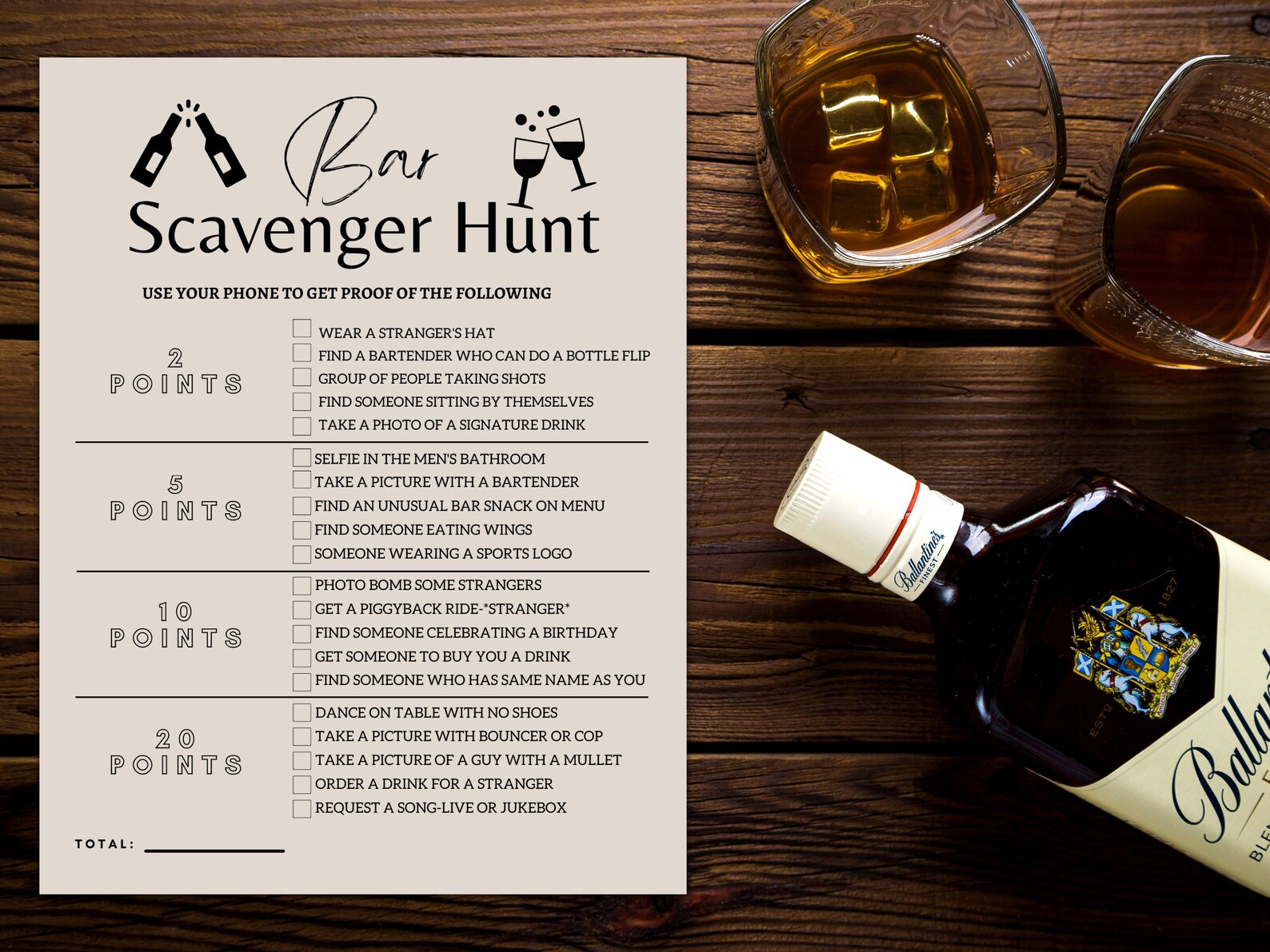 Bar Crawl Scavenger Hunt, Bar Scavenger Hunt, Bar Games, Adult