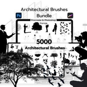 5000+ Architectural Procreate / Photoshop Brushes, Men Brushes, Women Brushes, Bird Brushes, Tree Brushes, Plant Brushes, Car Brushes