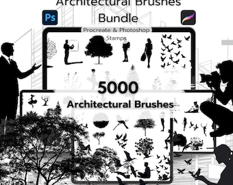 5000+ Architectural Procreate / Photoshop Brushes, Men Brushes, Women Brushes, Bird Brushes, Tree Brushes, Plant Brushes, Car Brushes