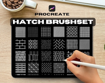 Procreate Hatch Brushset, Pattern Brushset, Architecture Pattern Brushset, Pattern, Brushset, Digital