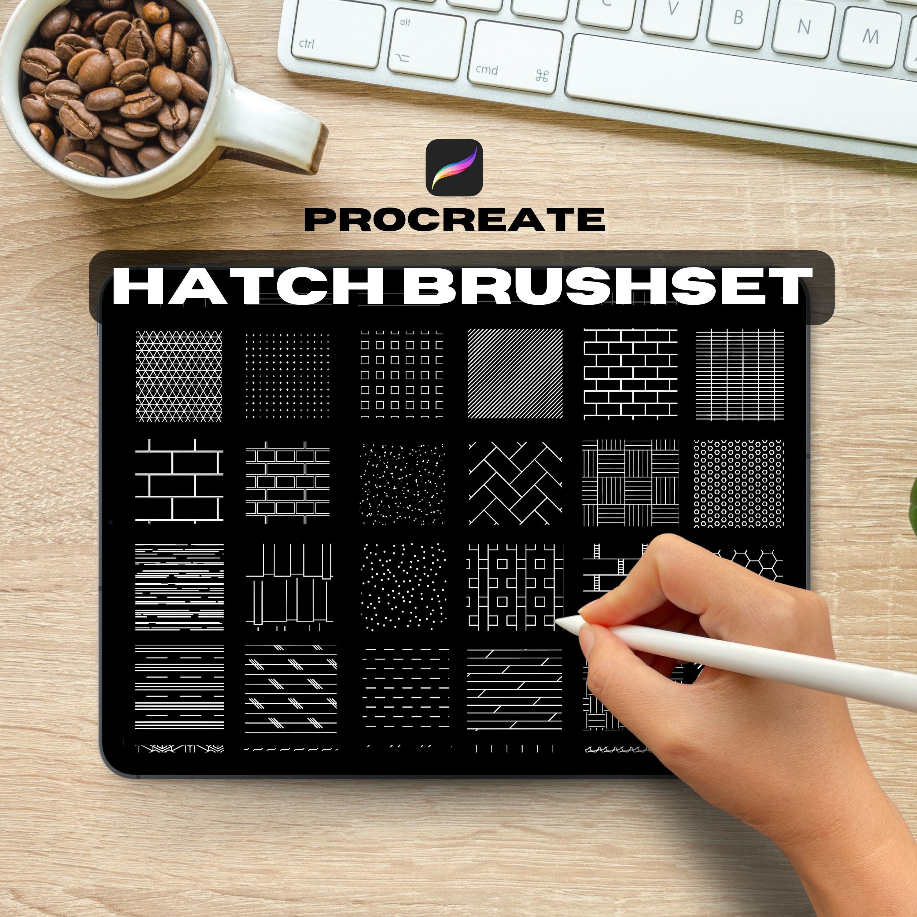 Architecture Procreate Pack, Furniture Pack, Isometric Brushset, Bed ...