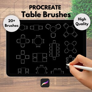 Architecture Procreate Pack, Furniture Pack, Isometric Brushset, Bed ...