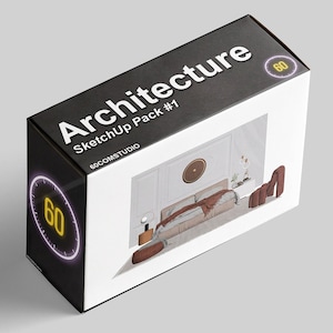 Pacote de Sketchup Arquitetônico, Sketchup de Arquitetura, Sketchup, Digital
