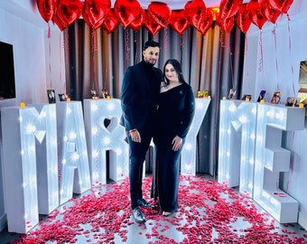 4ft Marry Me letters for hire