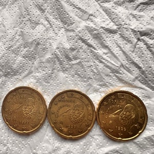 Coin of 20 cents of Spain Miguel de Cervantes of 1999