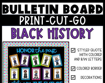 Martin Luther King Jr. MLK Black History Month Civil Rights Bulletin Board Door Decor Hallway Display