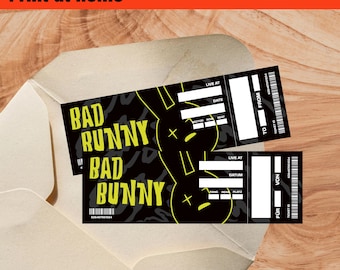 Billet de concert numérique, Billet de concert numérique, Bon d'achat - Bad Bunny