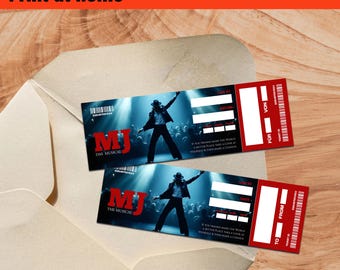 Billet numérique pour la comédie musicale, carte numérique pour la comédie musicale, bon d'échange - Michael Jackson, MJ The Musical