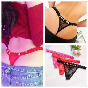 Personalized Thong with Name for Women