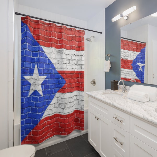 Puerto Rico Shower Curtains Etsy