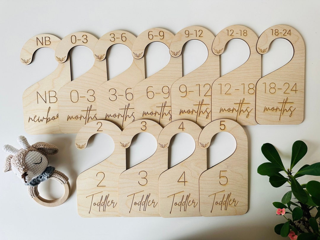 Wooden Baby Closet Dividers Baby Nursery Closet Dividers Etsy