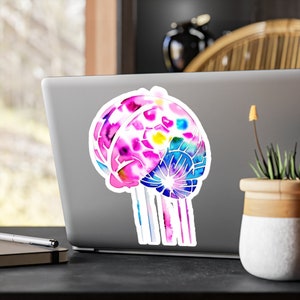 May include: A watercolor painting of a human brain with pink, blue, and yellow colors. The brain is depicted in a stylized way, with the different lobes of the brain highlighted in different colors.