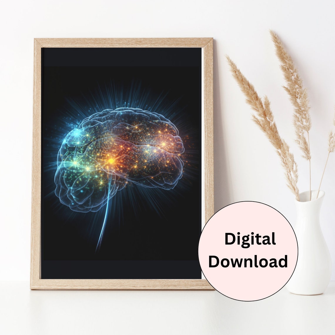 Neuroscience Art, Brain Art, Psychology, Neurology, Digital Download ...