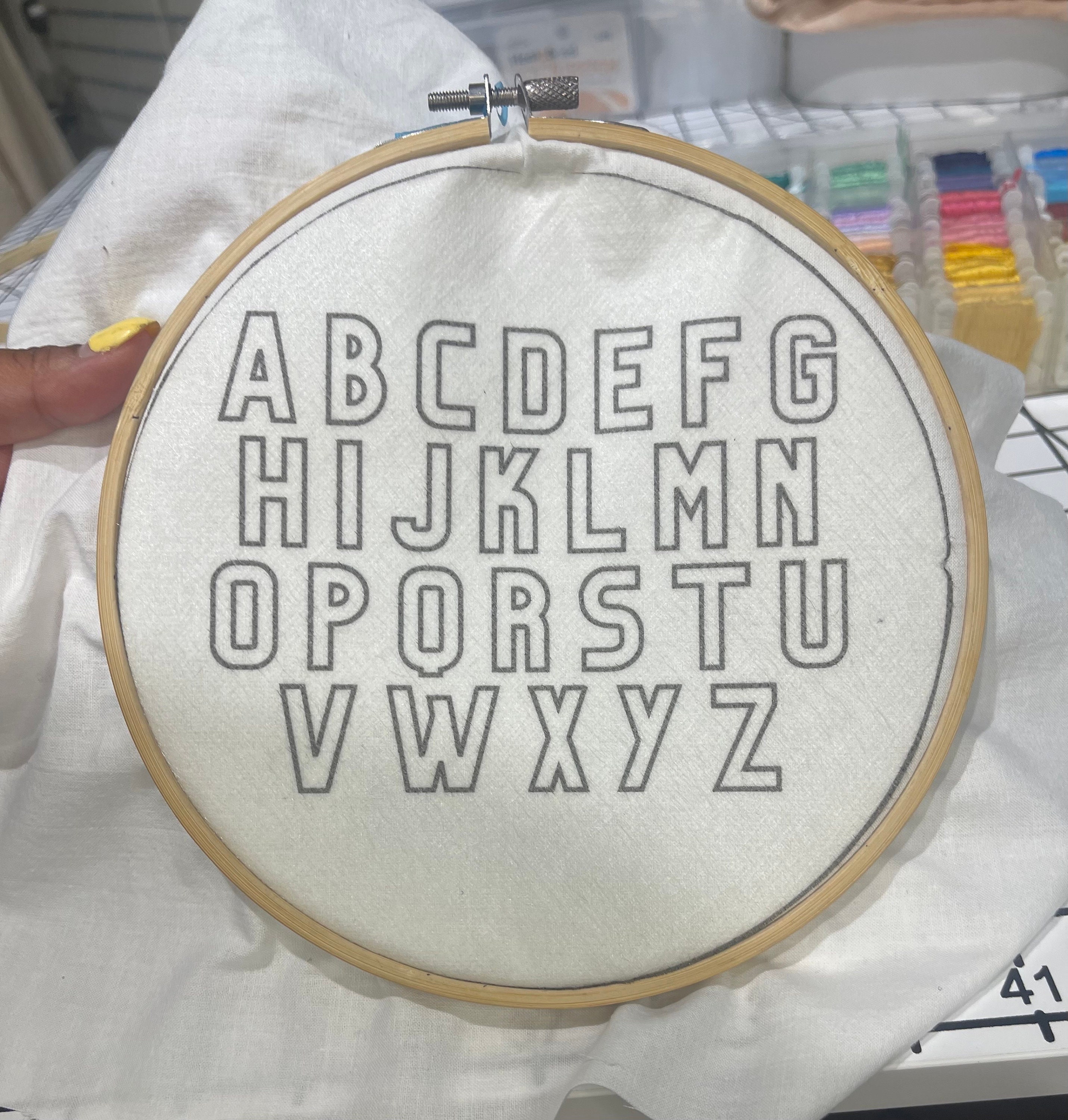 Alphabet, Letter Hand Embroidery Pattern, Beginner Embroidery, DIY