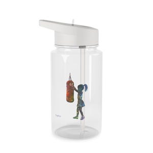 Watercolor Girl MMA Tritan Water Bottle