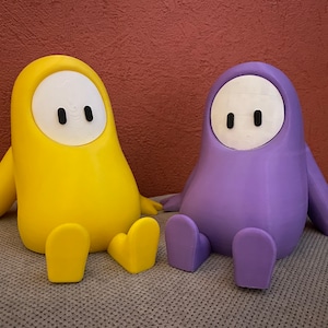 Fall Guys 3D Customizable Figure – Original Geek Gift – Choice of Colors – Video Game Fan Art
