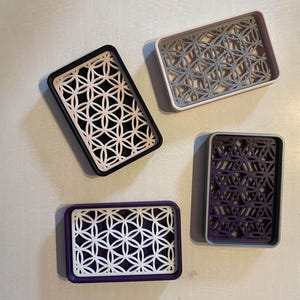 Matte Minimalist Soap Dish, Bathroom Draining Soap Holder, Eco Soap Saver, Non Slip Drying Tray, Mold Free Water Catcher