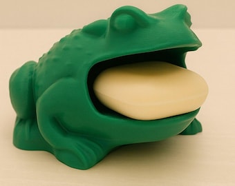 Jabonera de rana impresa en 3D: divertida decoración de baño con forma de animal