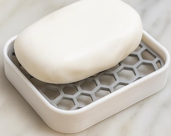Portasapone moderno, portasaponetta, portasapone scolapiatti, portasapone per lavandino, arredo bagno, cucina, accessorio bagno