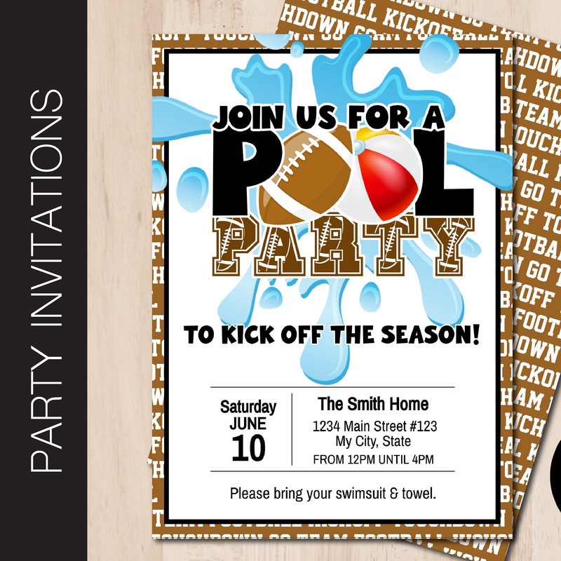 Football Party Etsy