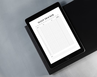 Sleep Tracker, Digital Trackers, Monthly Sleep Log