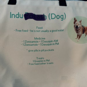 Bolsa personalizada para mascotas - Ir al embarque - Bolsa de guardería - Bolsa de cuidado de mascotas - Bolsa para perros - Bolsa para gatos - Bolsa para mascotas
