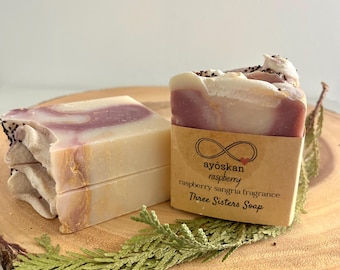 Ayôskan Raspberry Cold Process Soap Métis Owned