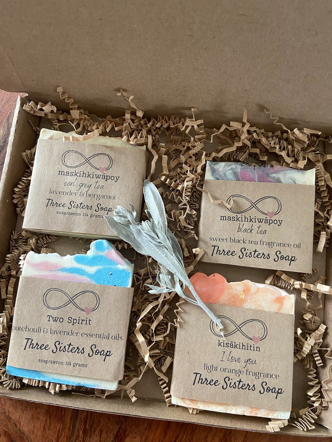 Four Half Bars Gift Set Cold Process Soap Métis Owned Etsy