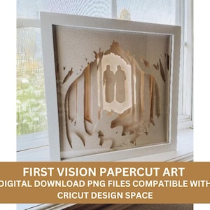 Arte recortado en papel de la Primera Visión de los Santos de los Últimos Días / Descarga digital / Archivos SVG para Cricut / Archivos PNG para imprimir