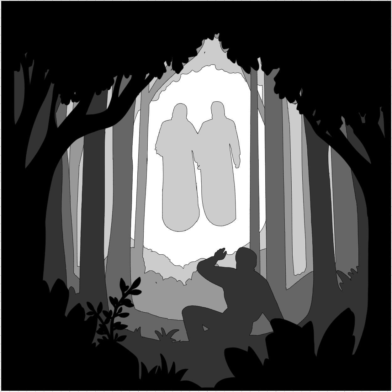 LDS First Vision Papercut Art Digital Download SVG Files for Cricut PNG ...