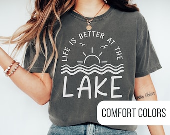 Life is Better at the Lake White Shirt, It's Lake Time t-Shirt, Lake Life Sweatshirt, Camping Hoodie, Lake House Gift, Trending Sweatshirt