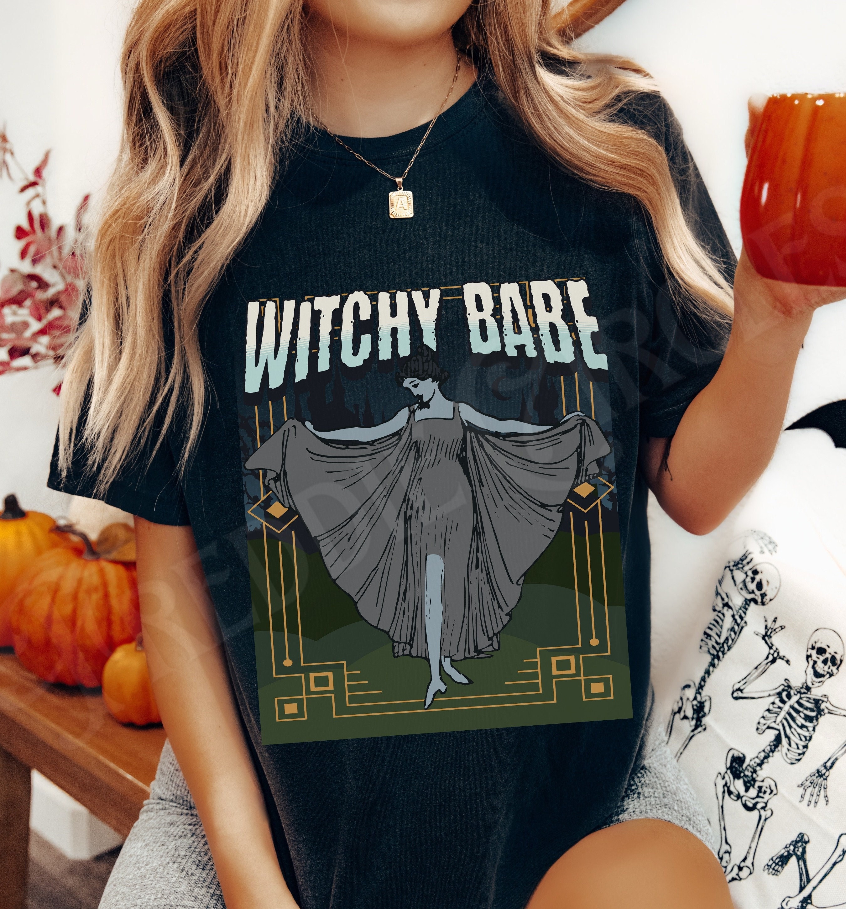 Halloween Shirt Witch Babe Comfort Colors Easy Costume for Her