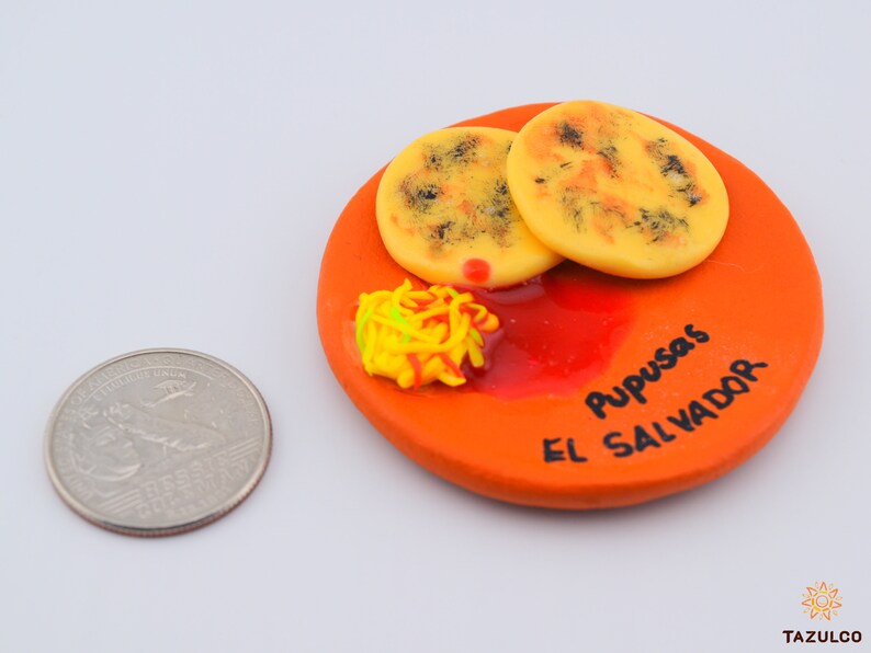 Salvadoran Pupusas Gift From El Salvador Handcrafted Fridge