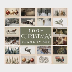 Vintage Christmas Frame TV Bundle | Winter Frame TV Art Set| Christmas Samsung Frame TV Art Christmas Digital Art For Frame Tv Holiday Decor