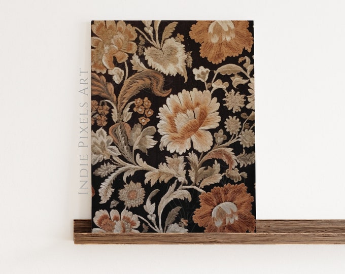 Autumn Tapestry Print Rustic Fall Wall Art Vintage Style Tapestry Printable Autumn Wall Decor Print Earth Tone Textiles Digital Download