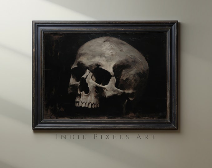 Printable Spooky Skull Halloween Decor