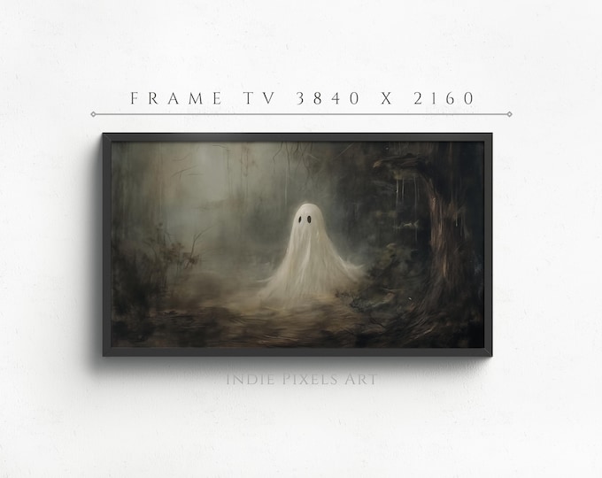 Cute Ghost Halloween Art for Samsung Frame TV Halloween Decor | Digital Download Halloween Art for Samsung Frame TV Art Instant Download