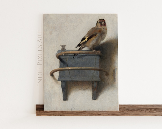 Vintage Farmhouse Decor Bird Painting English Cottage Decor Print | Neutral Country Farmhouse Wall Art Sparrow PRINTABLE Digital Art