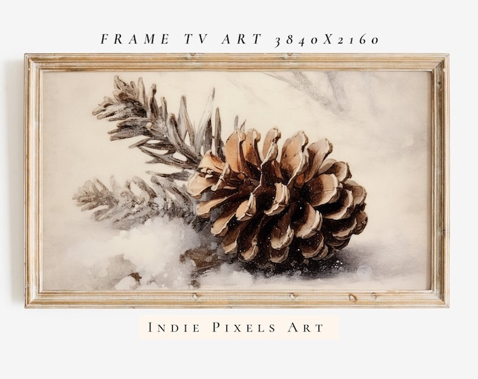 Frame TV Art Neutral Winter Samsung Frame TV Art Vintage Holiday Decor | Digital Download Art for Samsung Frame TV Art Instant Download