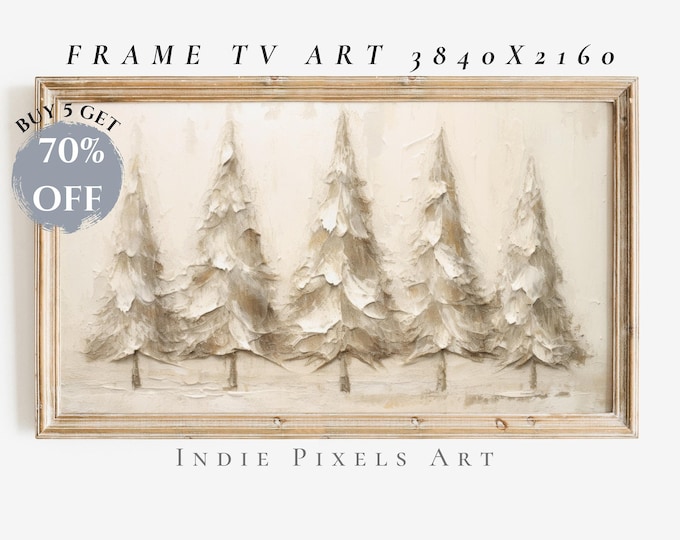 Christmas Samsung Frame TV Art, Winter Samsung Frame TV Art, Farmhouse Christmas, Christmas Tree Art for TV, Digital Download, Holiday Decor