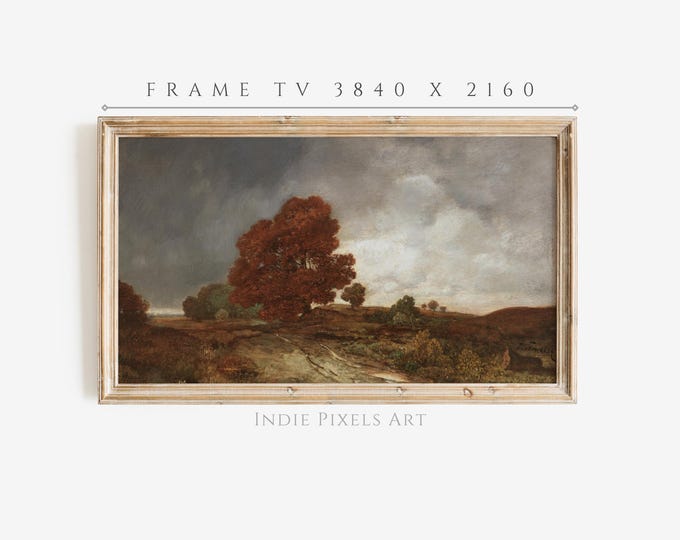 Rustic Fall Landscape 4K TV Art for Samsung Frame TV Farmhouse Decor | Digital Download Art for Samsung Frame TV Instant Download