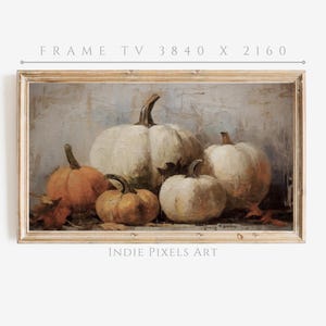 Rustic Fall Pumpkins 4K TV Art for Samsung Frame TV Farmhouse Fall Decor| Digital Download Art for Samsung Frame TV Art Instant Download