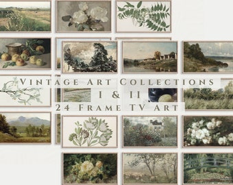 Vintage Landscape & Botanical Art | Samsung Frame TV Art (Digital Download)