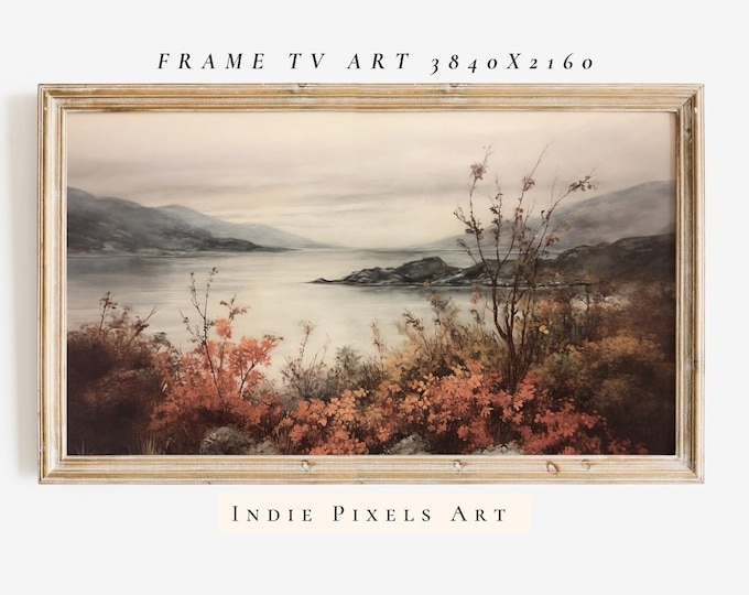 Vintage Landscape Painting Autumn Decor Frame TV Art Vintage Farmhouse, Digital Download Warm Fall Art for Samsung Frame TV Instant Download