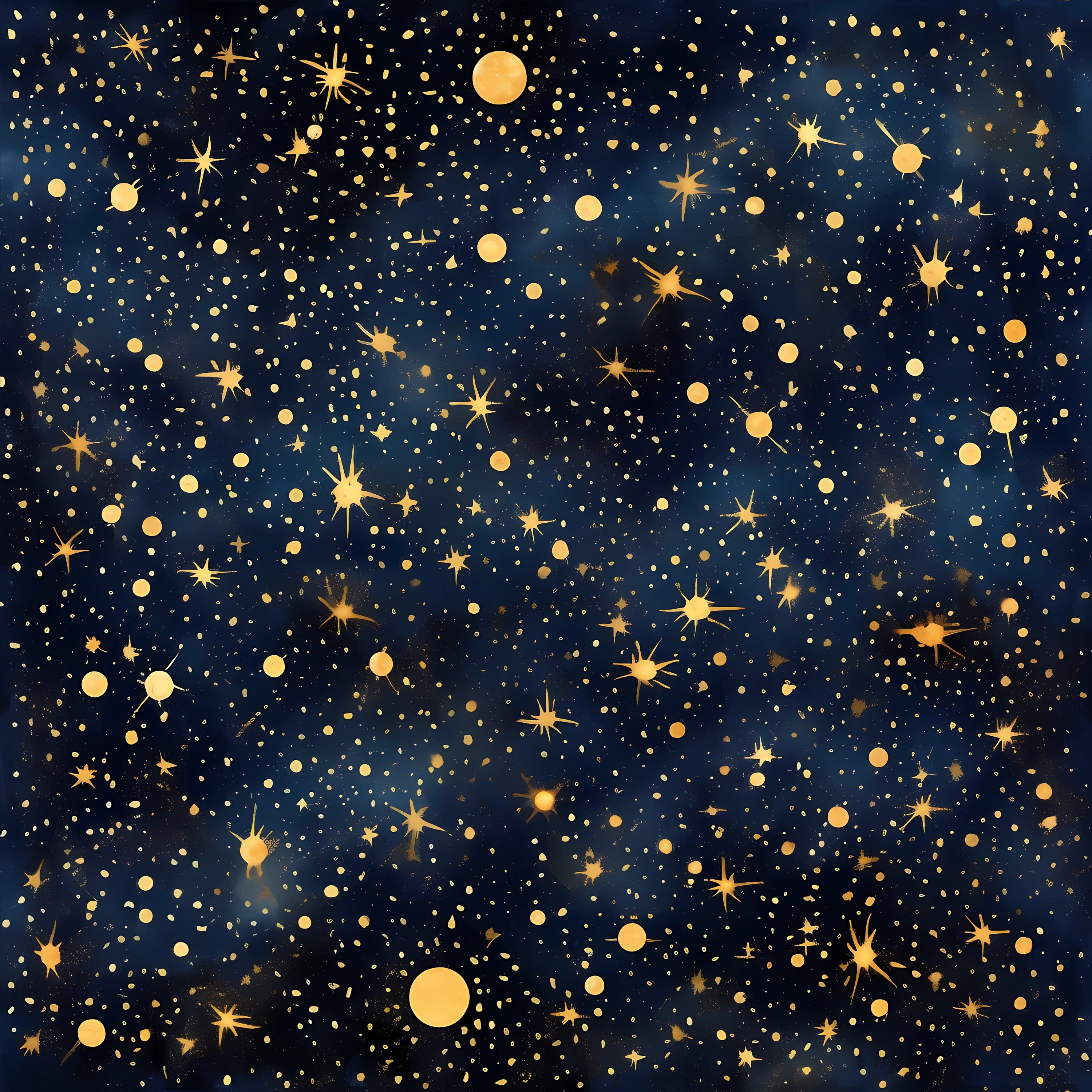 Starry Night Sky Digital Paper, Celestial Scrapbooking, 10 Pack ...