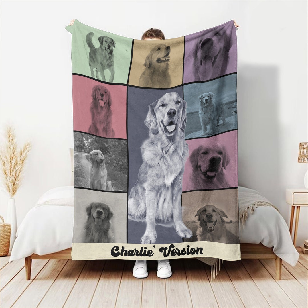 Personalized Dog Era's Tour Blanket Dog Face Blanket Etsy