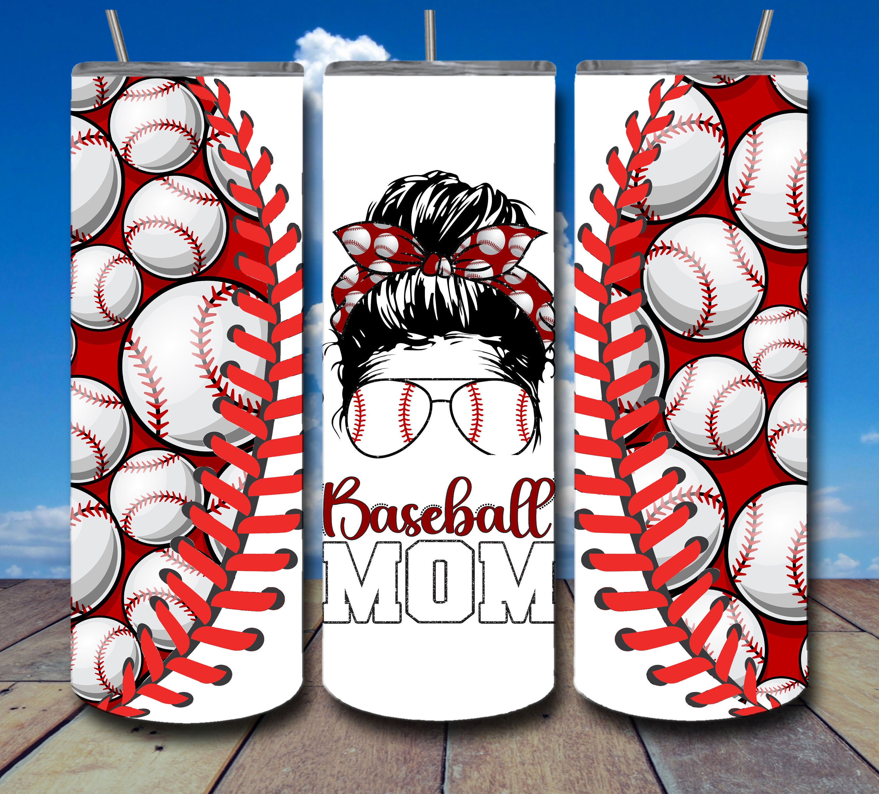 Personalized Baseball Mom Biggest Fan Customized Tumbler