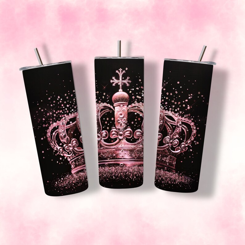 QUEEN FLAG SPARKLE TUMBLER